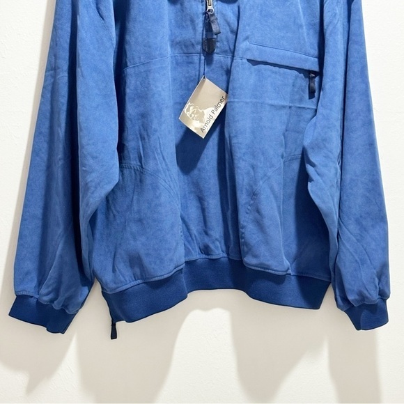 New Vintage NOS ARNOLD PALMER Men’s Blue 1/4 Zip Golf Windbreaker Pullover Sz XL - Picture 4 of 8